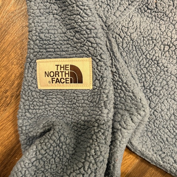The North Face Sherpa Fleece Sweatshirt Slate blue Women’s Small def pre-loved - Picture 5 of 6